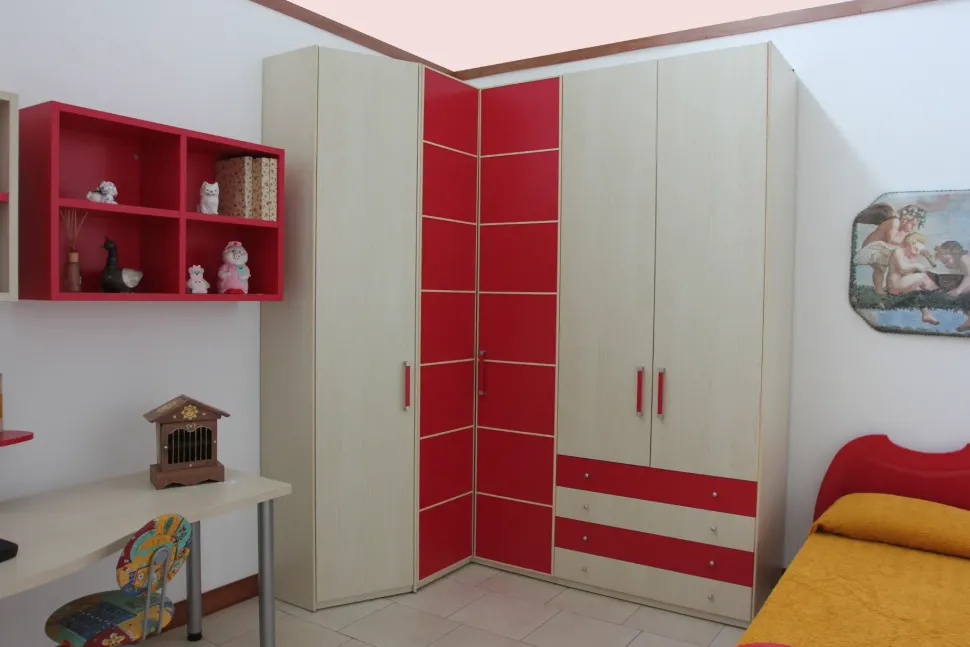 Cameretta T206 eclectic Abitare mobilstella letti a terra scontata