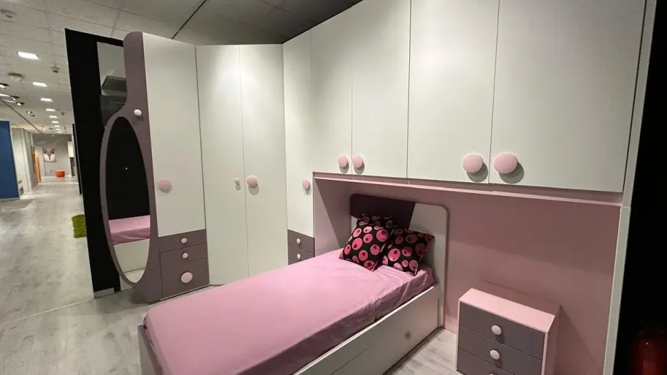 Cameretta Tweet La casa moderna in laminato materico a prezzo scontato