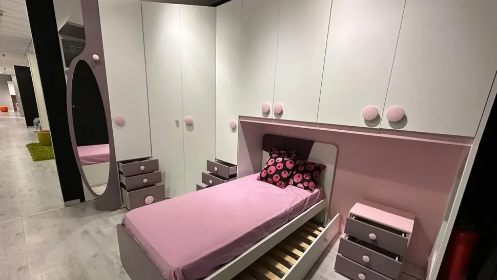 Cameretta Tweet La casa moderna in laminato materico a prezzo scontato