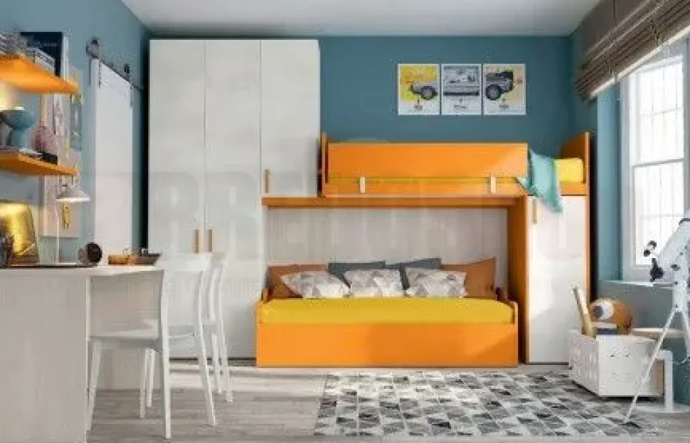 Cameretta Volo c320 Colombini casa con letto a soppalco a prezzo Outlet