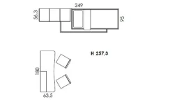 Cameretta Volo c320 Colombini casa con letto a soppalco a prezzo Outlet