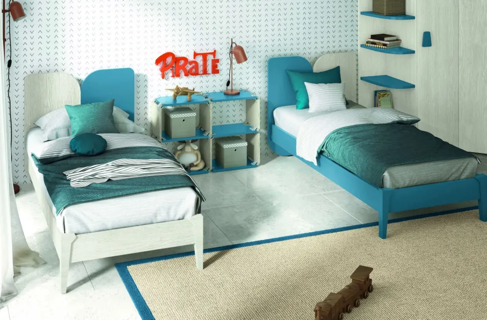 Cameretta Volo c3309 Colombini casa con letto a terra a prezzo Outlet