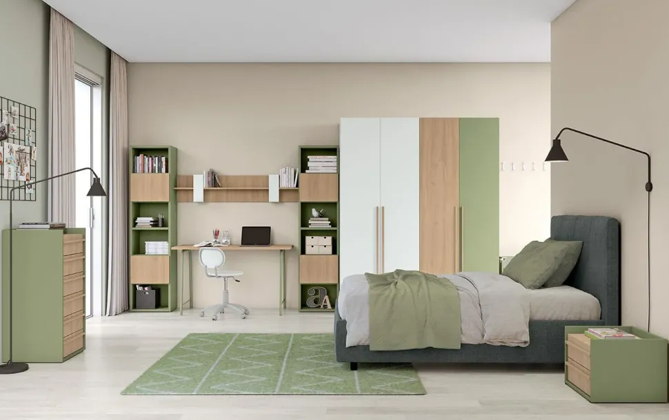 Cameretta Volo Colombini casa letti a terra scontata