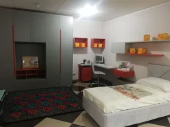 Cameretta Young collection Moretti compact camerette in laccato opaco a prezzo Outlet