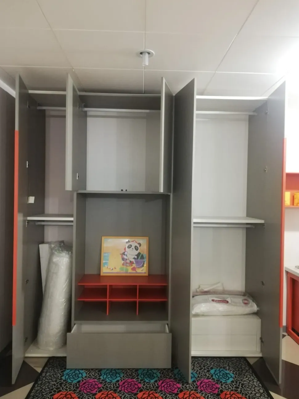 Cameretta Young collection Moretti compact camerette in laccato opaco a prezzo Outlet