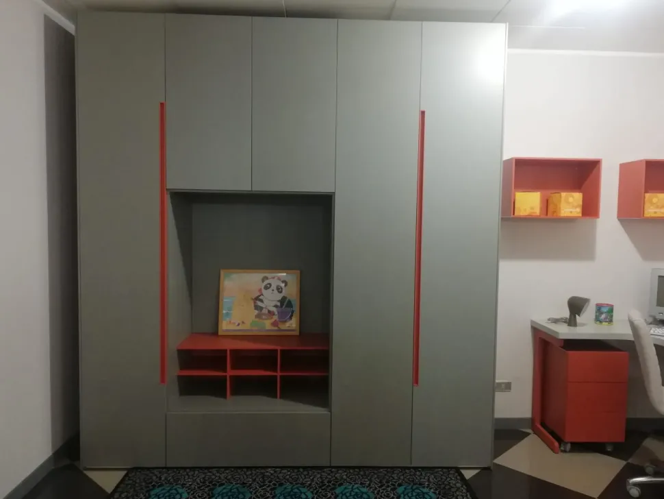 Cameretta Young collection Moretti compact camerette in laccato opaco a prezzo Outlet