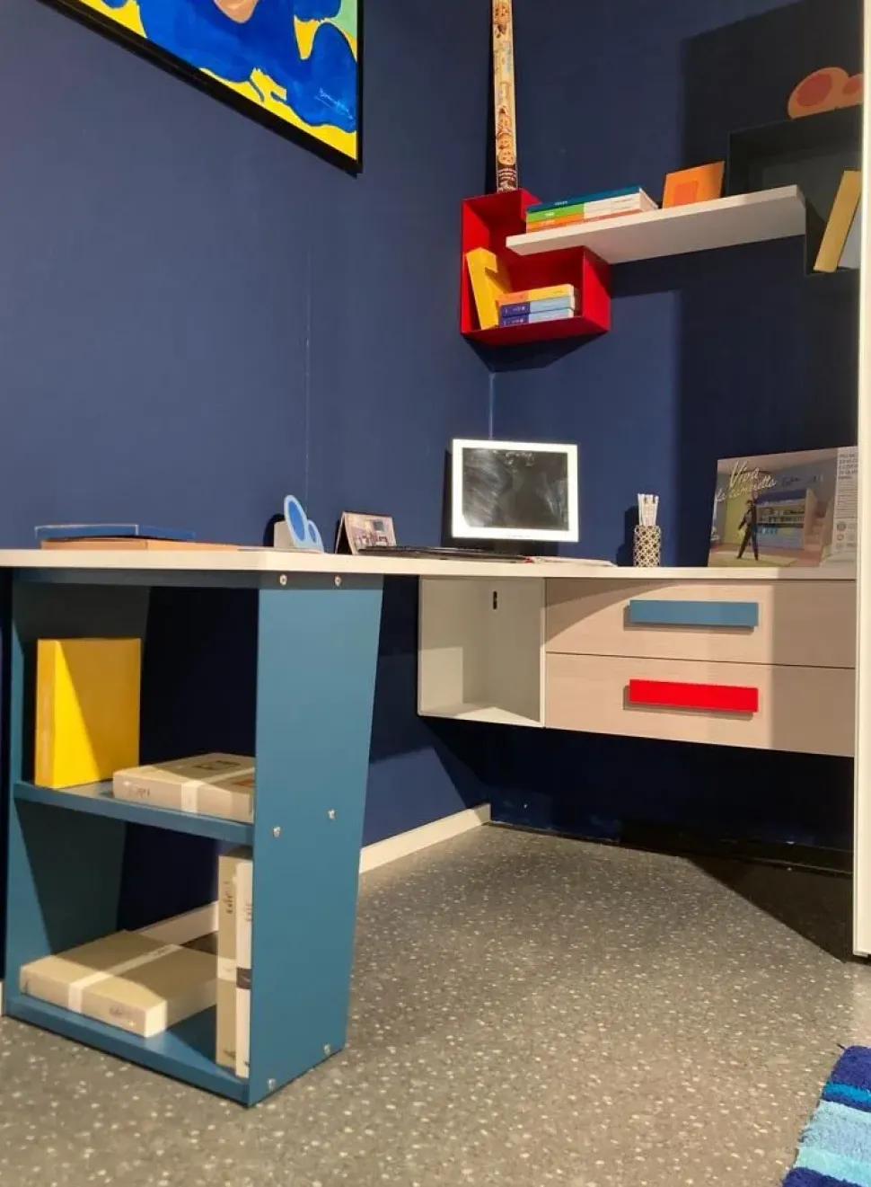 Cameretta Young navy Moretti compact con uno sconto imbattibile