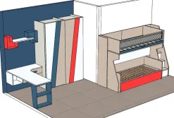 Cameretta Young navy Moretti compact con uno sconto imbattibile