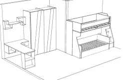 Cameretta Young navy Moretti compact con uno sconto imbattibile