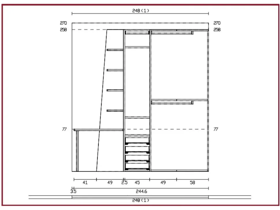 Cameretta Young yc313 Moretti compact camerette con letto a ponte scontata