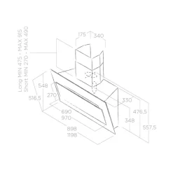 Cappa modello Vertigo  Elica a prezzo scontato