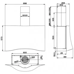 Cappa Veil bk a90/2 marca Faber cappe con forte sconto