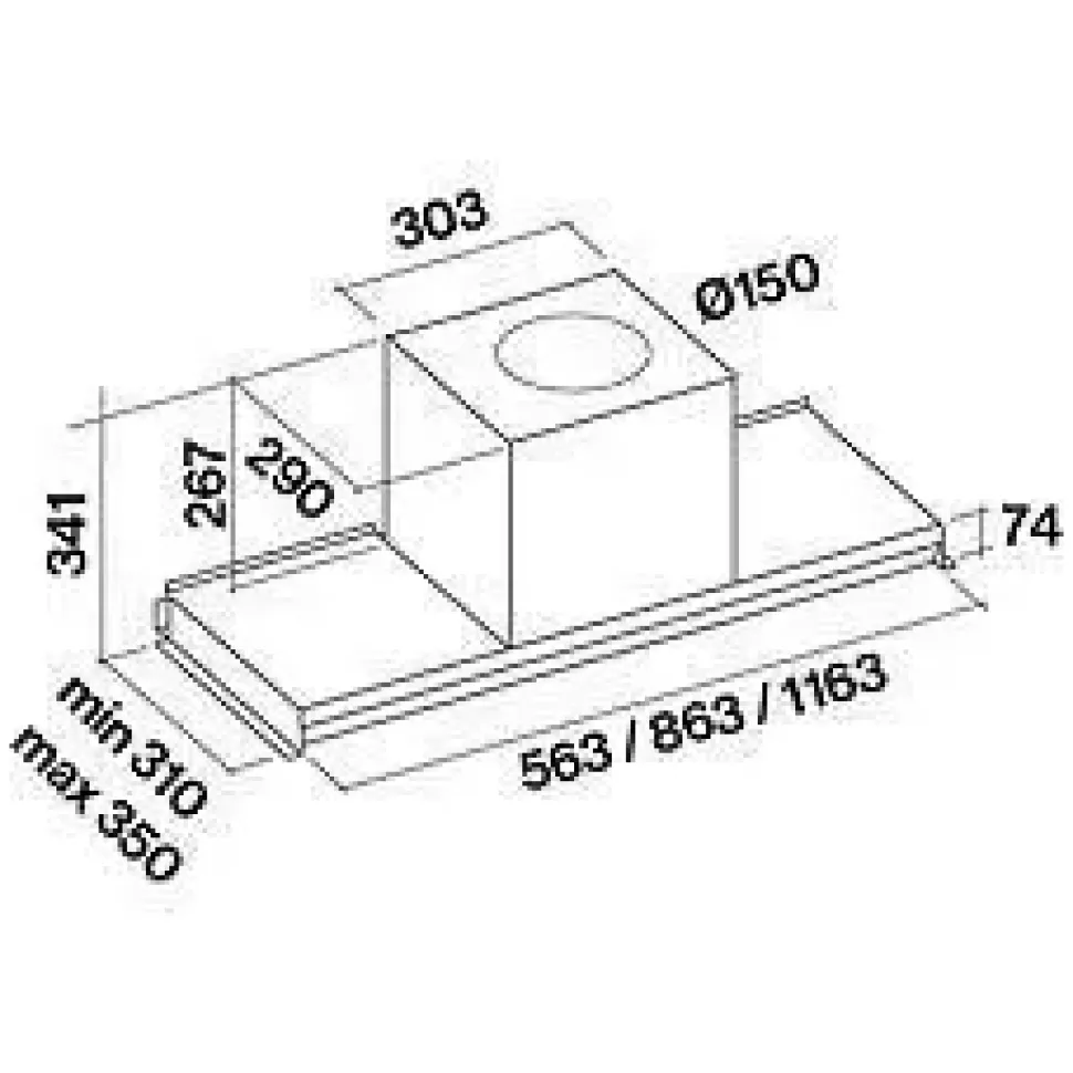 Cappa Virgola no-drop marca Falmec a prezzi outlet