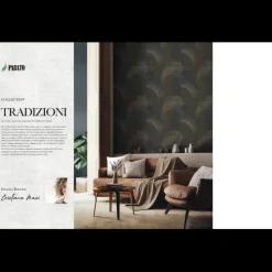 Carta da parati per camera da letto modello Felce scontata