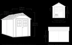 Casetta da giardino Newton7511 evotech Keter in offerta