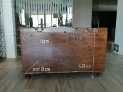 Cassapanca in stile arte povera con un ribasso imperdibile