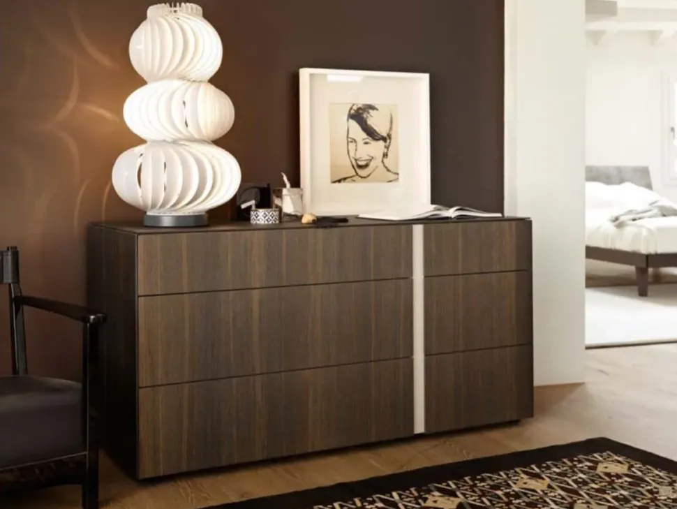 Cassettiera Abaco comò gola per una camera Moderna a marchio Sangiacomo scontata