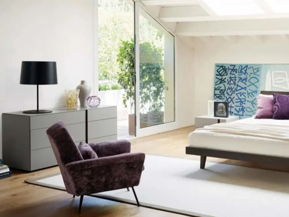 Cassettiera Abaco comò gola per una camera Moderna a marchio Sangiacomo scontata