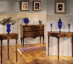 Cassettiera Comoncino sagomato con intarsio in bois de rose in promo-sconto del 45% Artigianale in Legno con forte sconto