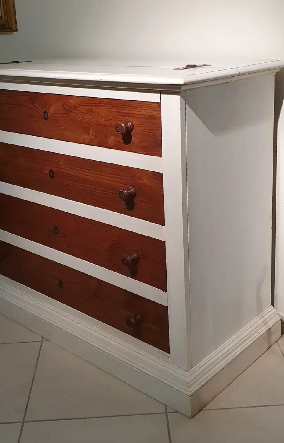 Cassettiera Gruppo in massello di castagno Artigianale in Legno a prezzi convenienti