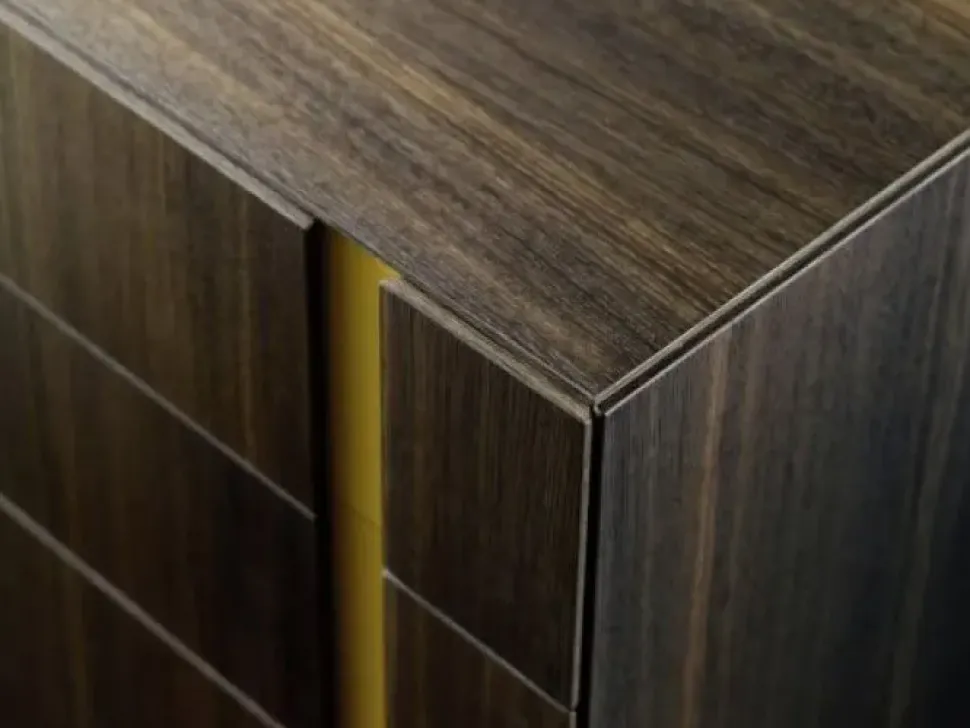 Cassettiera in Laccato opaco Abaco settimanale con gola Sangiacomo in Offerta Outlet