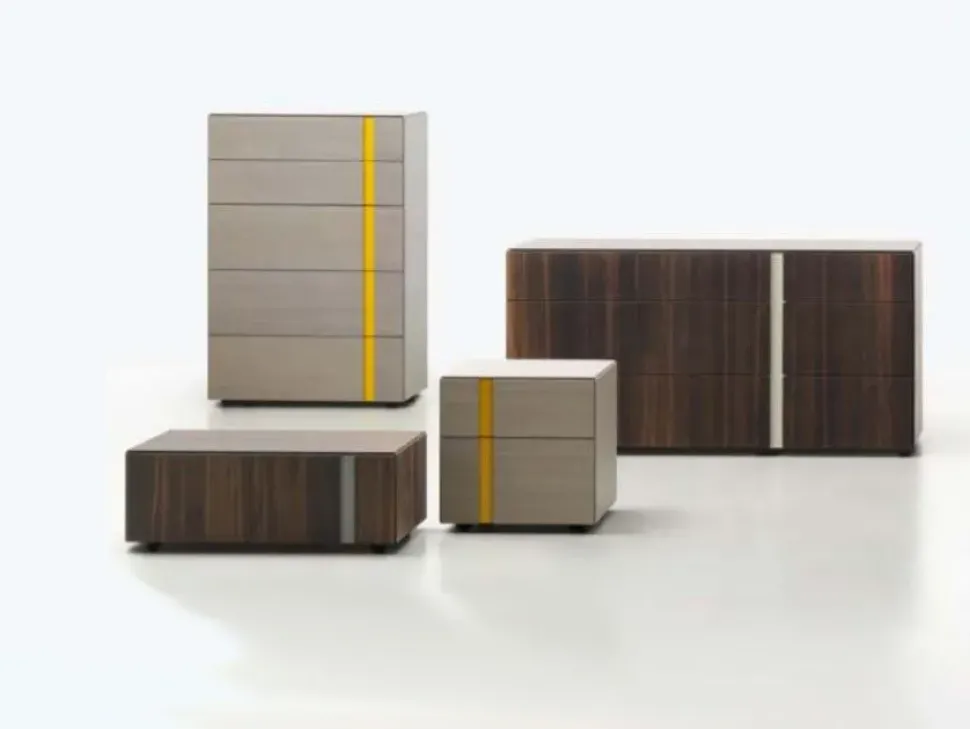 Cassettiera in Laccato opaco Abaco settimanale con gola Sangiacomo in Offerta Outlet