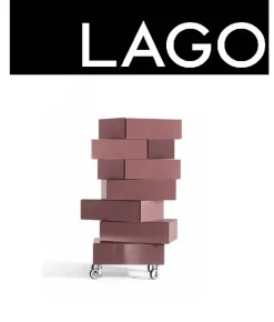 Cassettiera in Laccato opaco Morgana 7 cassetti Lago a prezzo Outlet