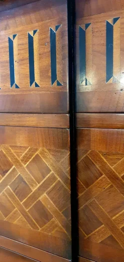Cassettiera in Legno Cassettone con intarsi Artigianale a prezzo scontato