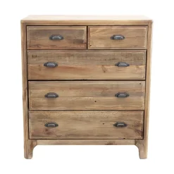 Cassettiera in Legno Legno riciclato 5c Outlet etnico a prezzo scontato