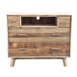 Cassettiera in Legno Legno riciclato Outlet etnico a prezzo Outlet