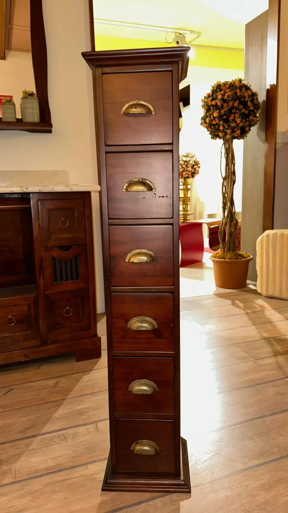 Cassettiera in Legno Porta cd cassettiera dolfi arte povera Artigianale a prezzo Outlet