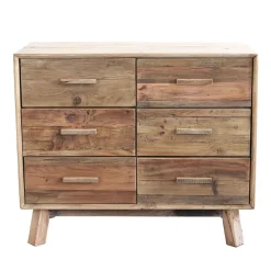 Cassettiera Legno riciclato Outlet etnico in Legno a prezzi convenienti