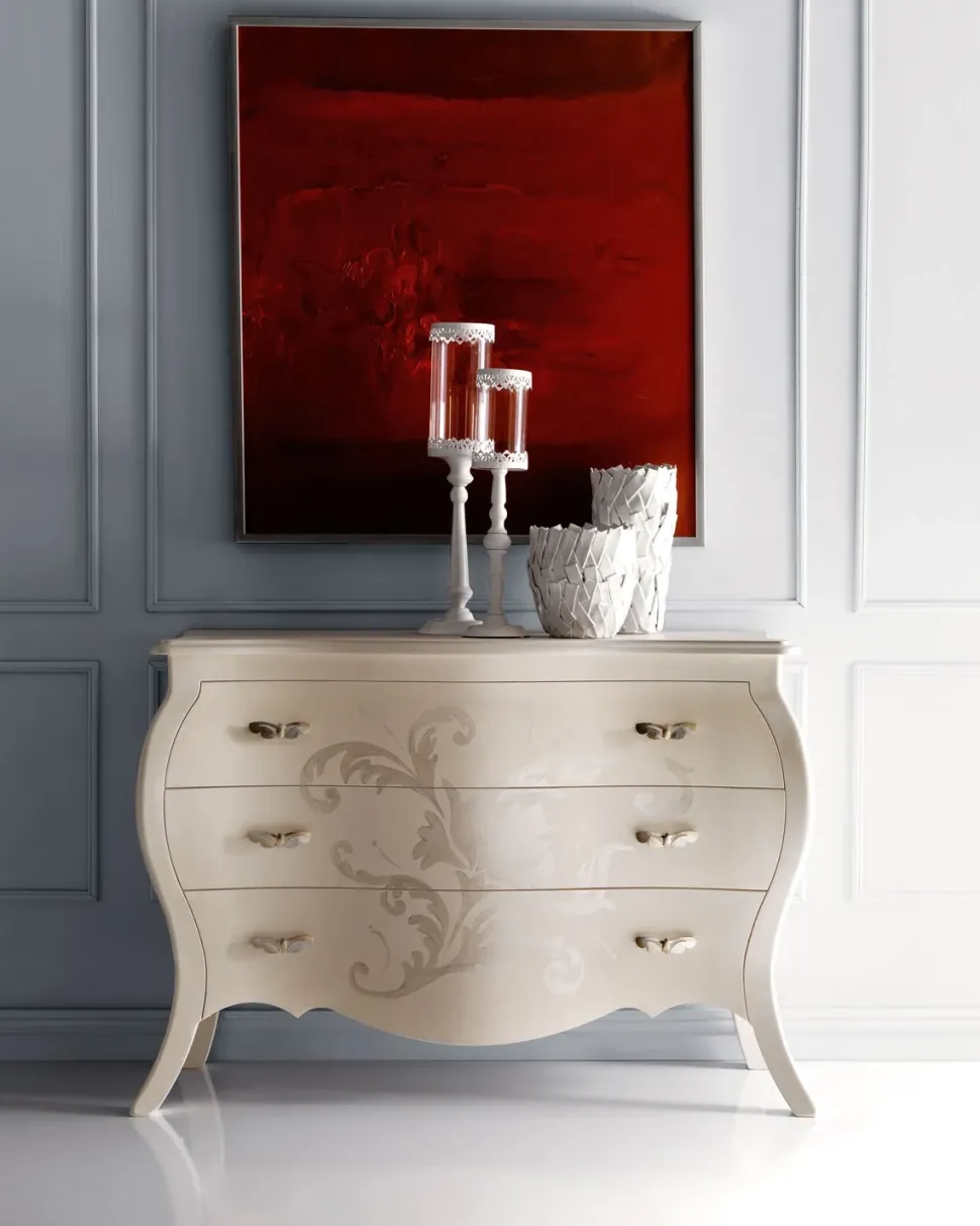 Cassettiera modello Campo dei fiori in Laccato opaco Masson matiee scontata