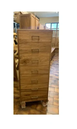 Cassettiera modello Cassettiera teak 7css in Legno Outlet etnico scontata