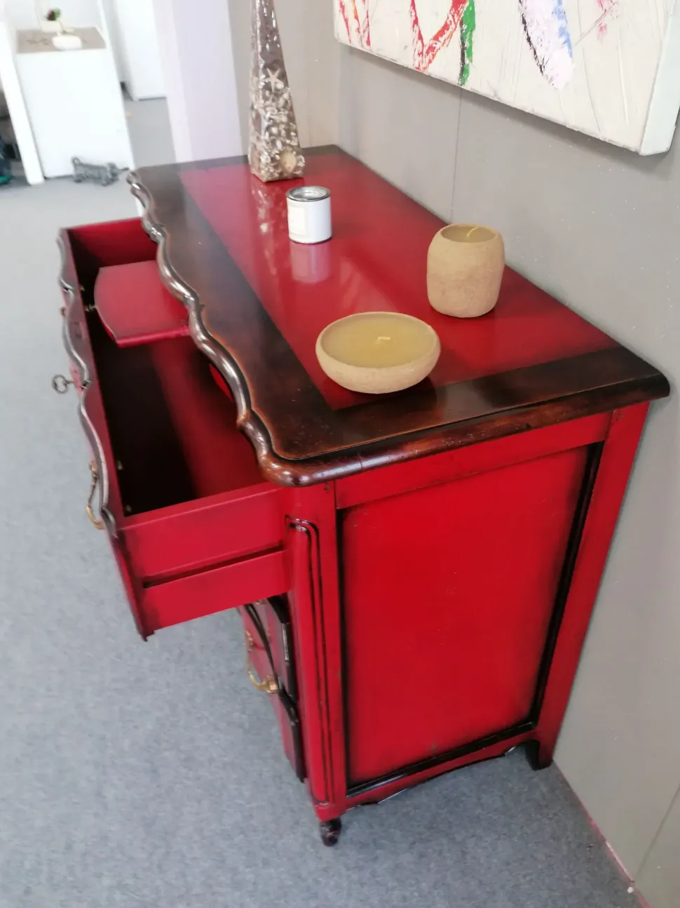 Cassettiera modello Como' in Legno Pregno mobili scontata