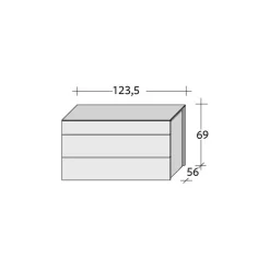 Cassettiera modello Juta di Flou a prezzo riservato