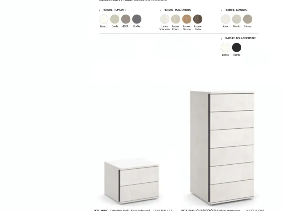 Cassettiera modello Neck in Laminato Zg mobili in Offerta Outlet