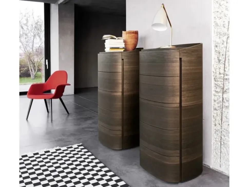 Cassettiera modello Settimanale curvo babila in Legno Sangiacomo in offerta