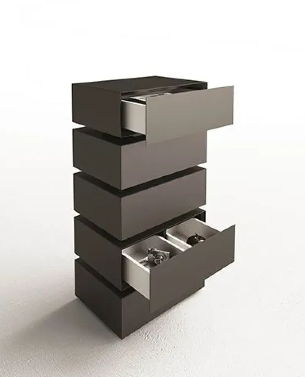 Cassettiera Nyc & pisa per una camera Design a marchio Minotti italia scontata