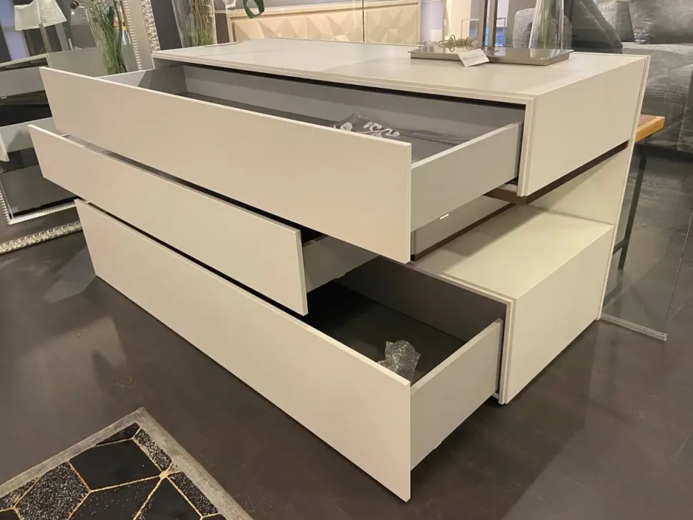 Cassettiera People Pianca in Laccato opaco a prezzi outlet