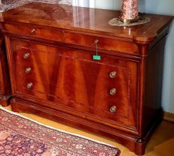 Cassettiera Stile '800 in piuma di noce Artigianale in Legno a prezzi convenienti