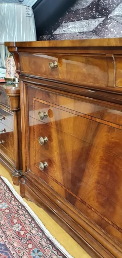 Cassettiera Stile '800 in piuma di noce Artigianale in Legno a prezzi convenienti