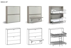 Clever letto castello a scomparsa Nikai up prezzo outlet