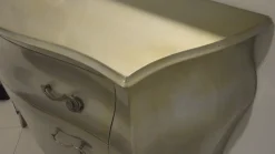 Codia Camera Gruppo letto Moderne in foglia argento Comò e comodini