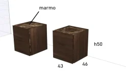 Comodino Atlante di Pianca a PREZZI OUTLET