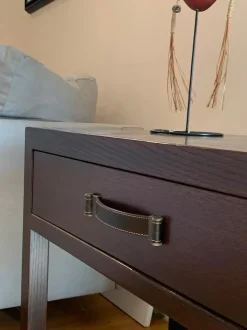 Comodino Comodino rovere moro di Artigianale a PREZZI OUTLET