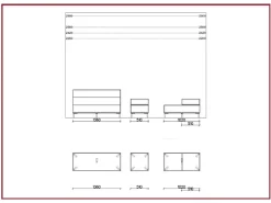 Comodino Giro giro di Novamobili a PREZZI OUTLET