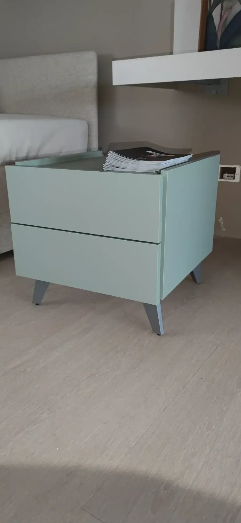 Comodino Golf 2 cassetti a marchio Colombini casa a prezzo riservato