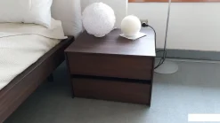 Comodino modello Comodini pitagora in laminato noce 72 Novamobili a PREZZI OUTLET