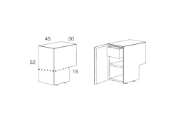 Comodino modello Formosa appoggiata a marchio Minotti italia a prezzi convenienti